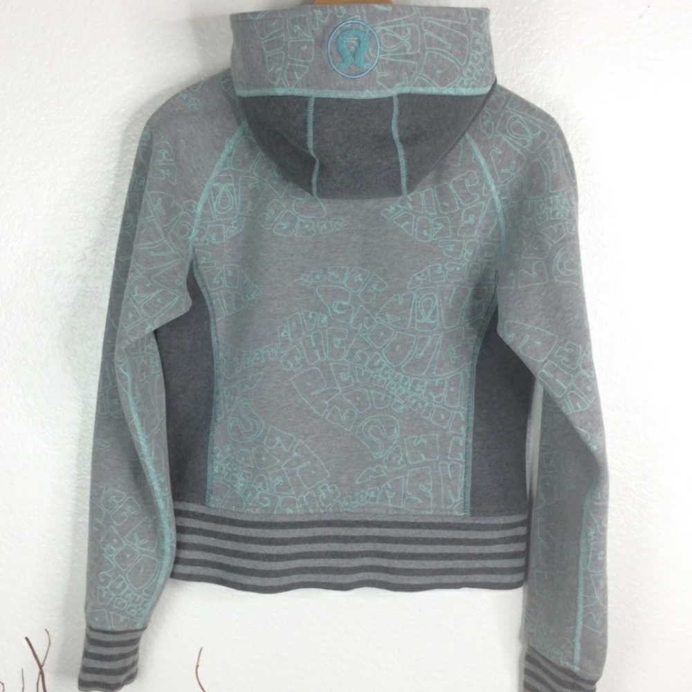 Lululemon Revolution Graffiti Scuba Hoodie Size 6 - Picture 5 of 13